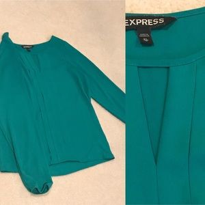 Emerald green Express blouse